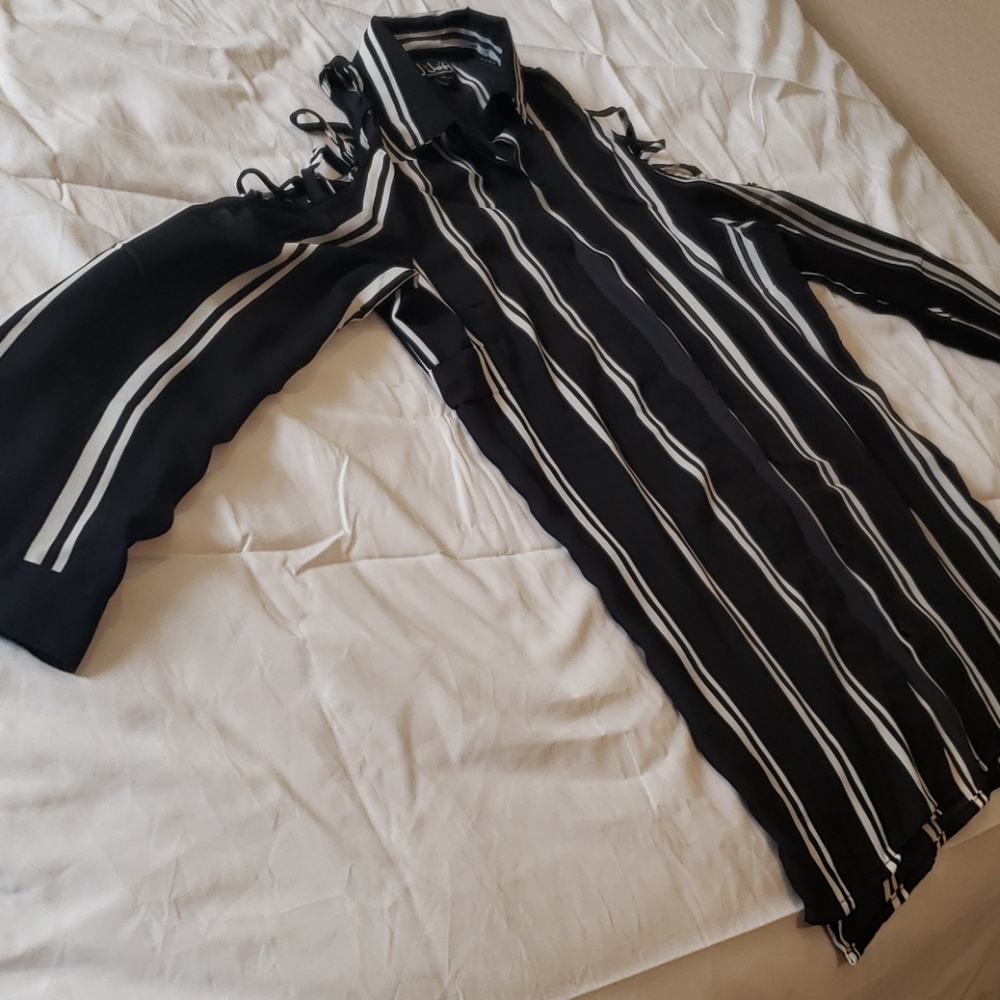 Business casual sheer top